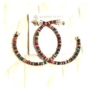 Large Kendra Scott Multicolored Hoop Earrings